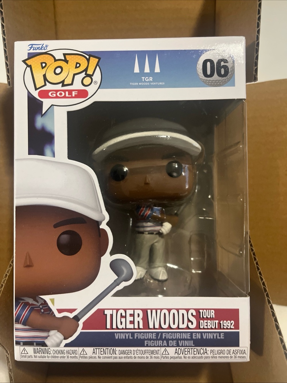 Funko Pop! Golf: Tiger Woods Tour Debut 1992 Vinyl Figure #06